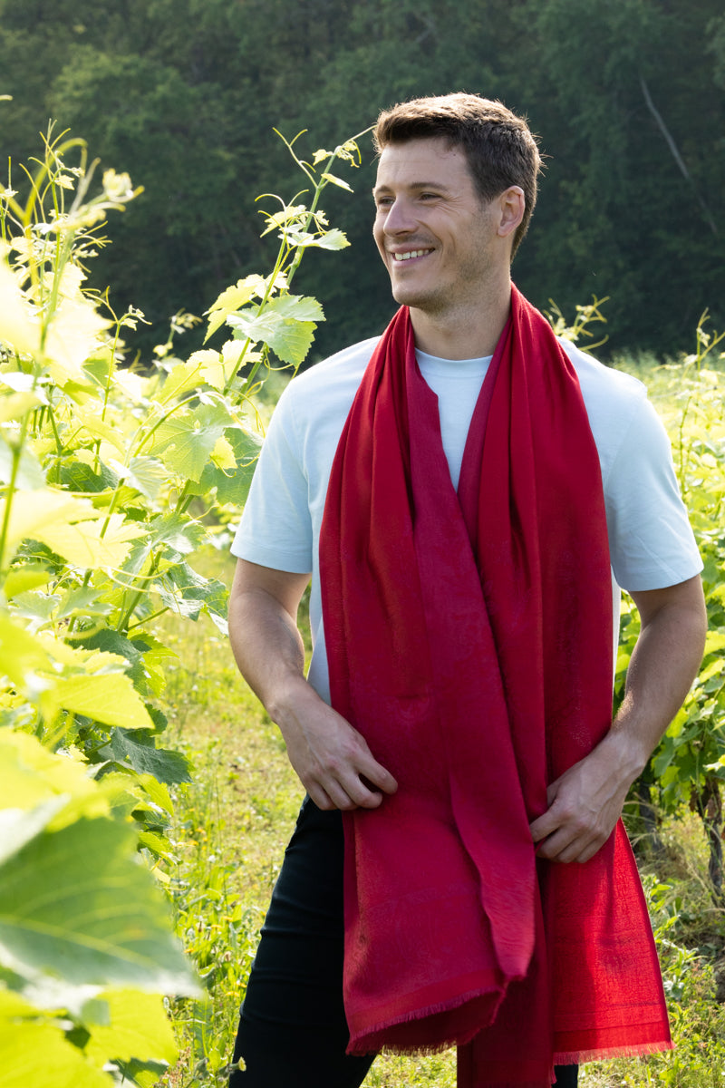 STOLE - PALMA GARNET RED