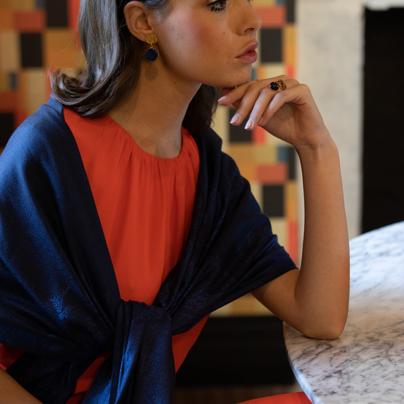 STOLE - PALMA NAVY BLUE