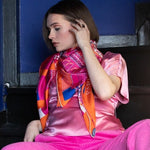 Carré En Soie 105 Petrusse Paris  Neon | Foulard Made In France