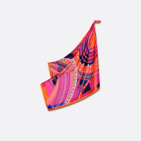 Carré en soie 105 PETRUSSE PARIS  NEON | Foulard made in France