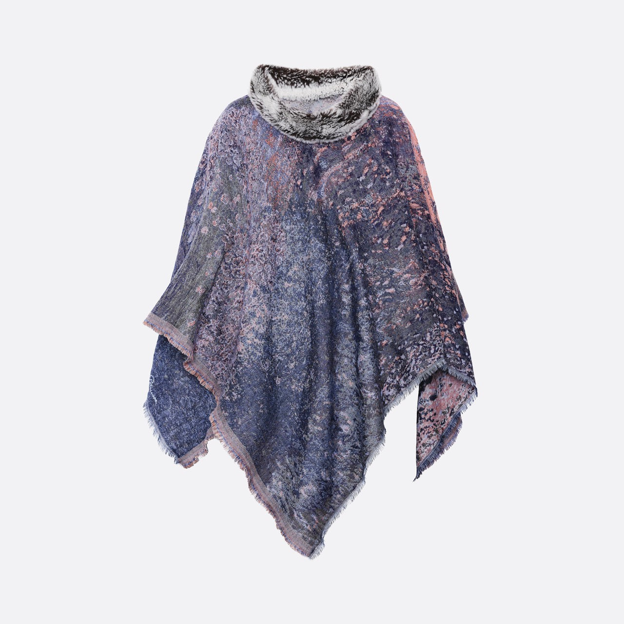 Petrusse Poncho Illusion Bleu