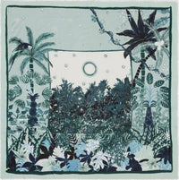 CARRE CACHEMIRE 130 - REVE DE CACHEMIRE CIEL