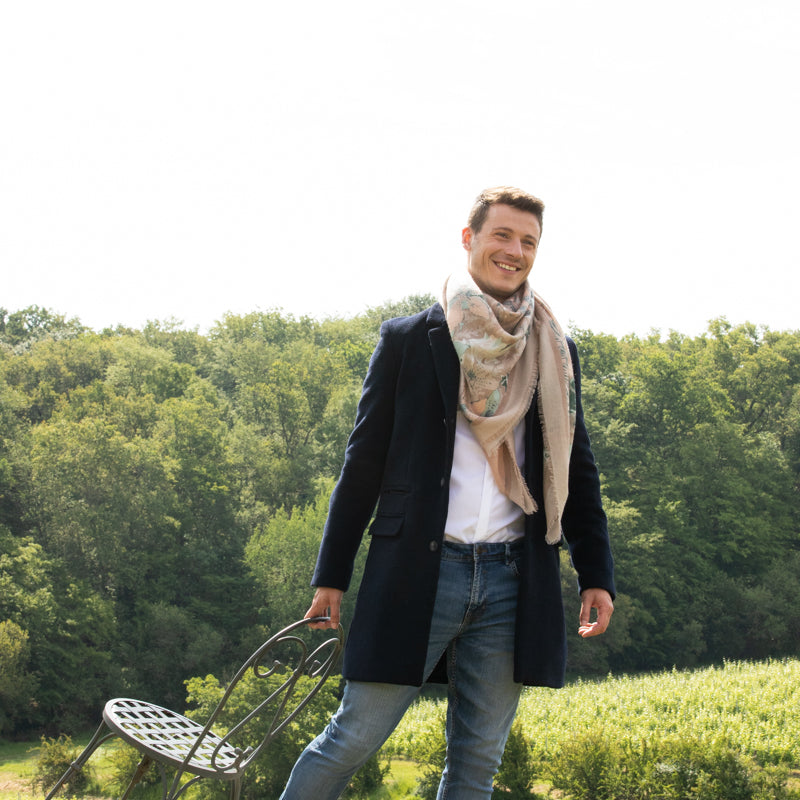 CASHMERE SCARF 130 - REVE DE CACHEMIRE BEIGE