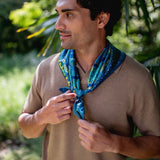 Petrusse Carre Soie 65 - Boheme Mini Emeraude