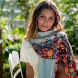 Petrusse Foulard en Laine Cascade Bleu Ciel