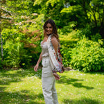 Petrusse Foulard Cascade Soie Ecru