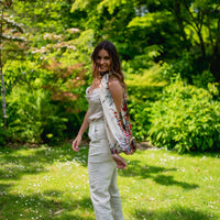 SILK SCARF - CASCADE BEIGE