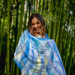 Petrusse Carre Coton 130 - Froufrou Bleu