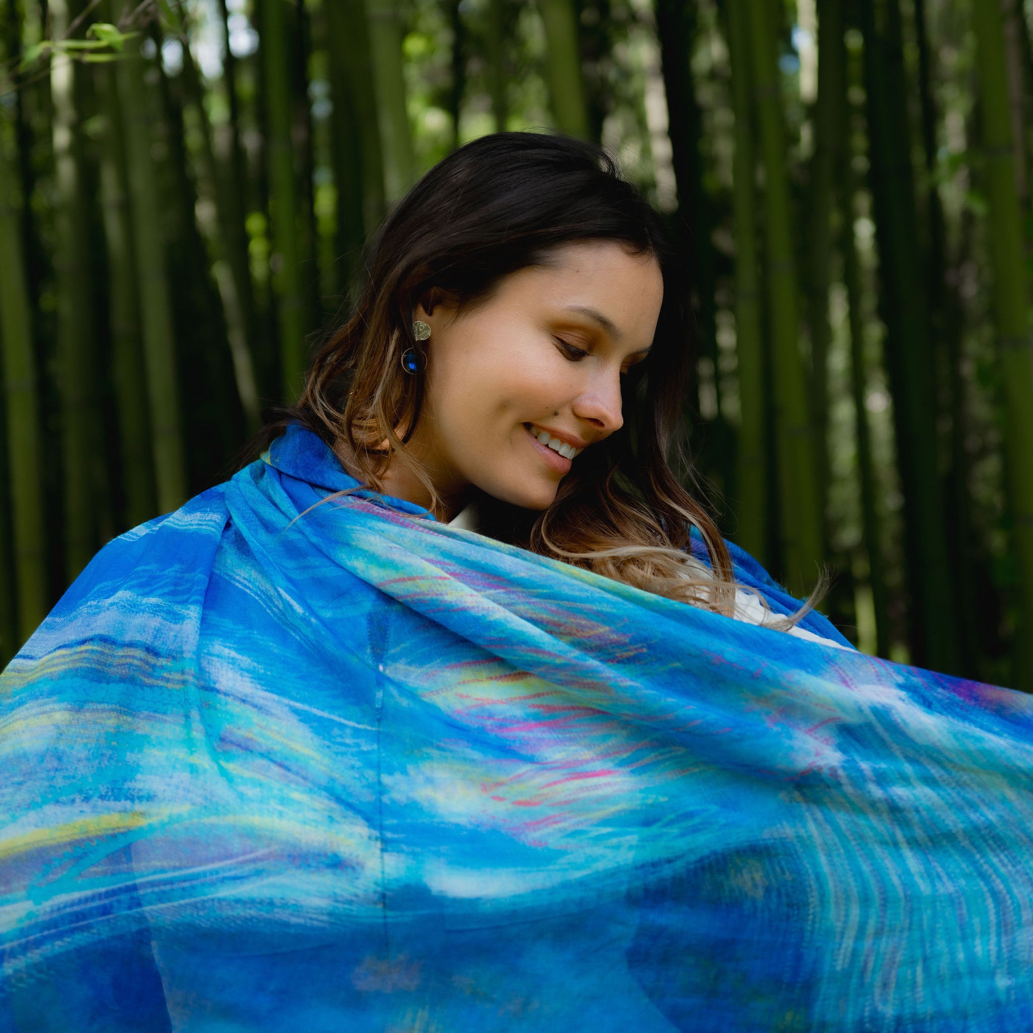 Petrusse Carre Coton 130 - Froufrou Bleu