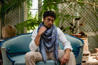 COTTON SCARF 130 - IDAYA NAVY