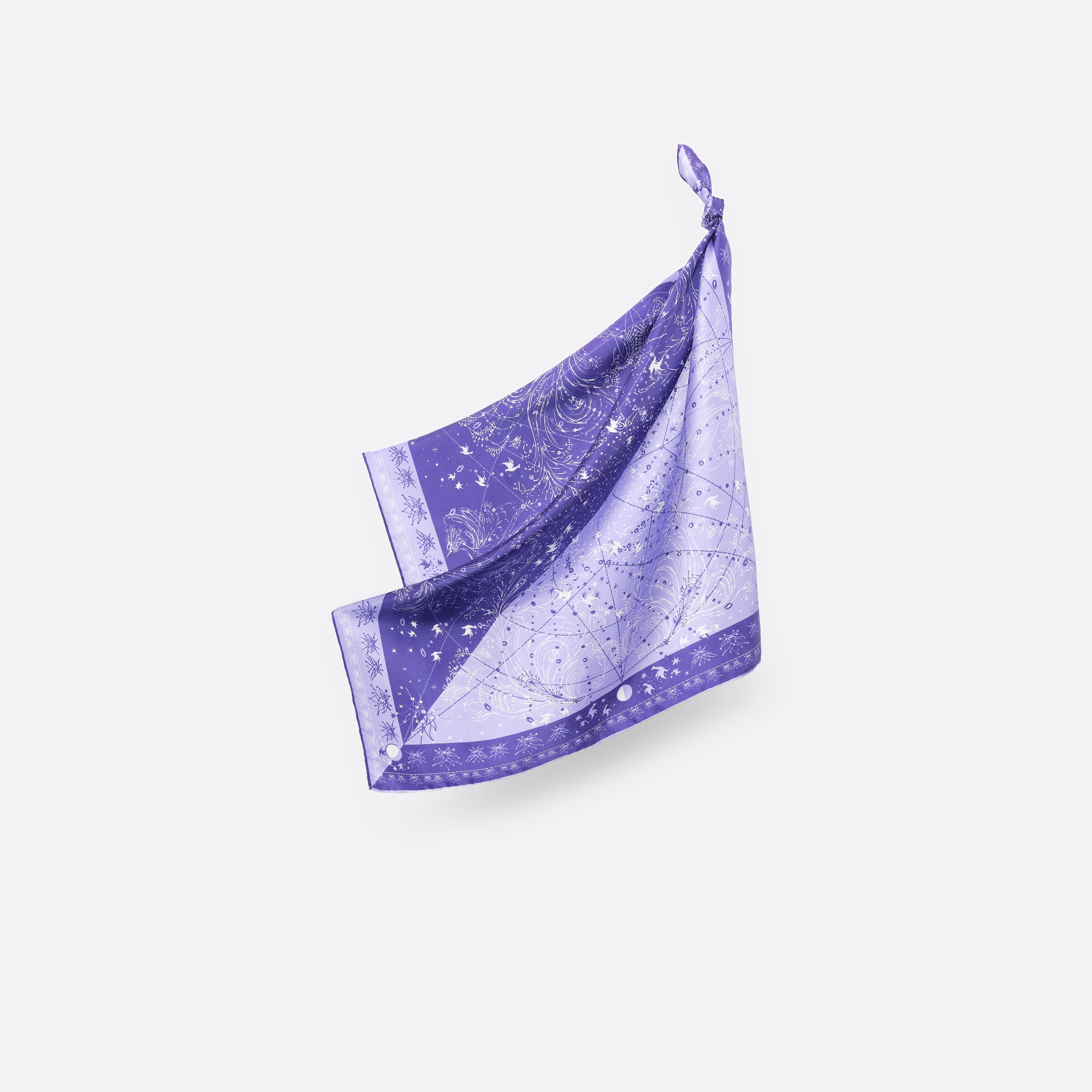 SILK SCARF 90 - ZENITH LILAC