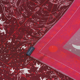 Carré De Soie 90 Petrusse Zenith Rouge| Écharpe Pour Femme Et Homme 