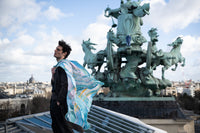CARRE SOIE 105 - SOUS LE CIEL DE PARIS PASTEL