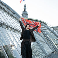 STOLE SOUS LE CIEL DE PARIS ORANGE