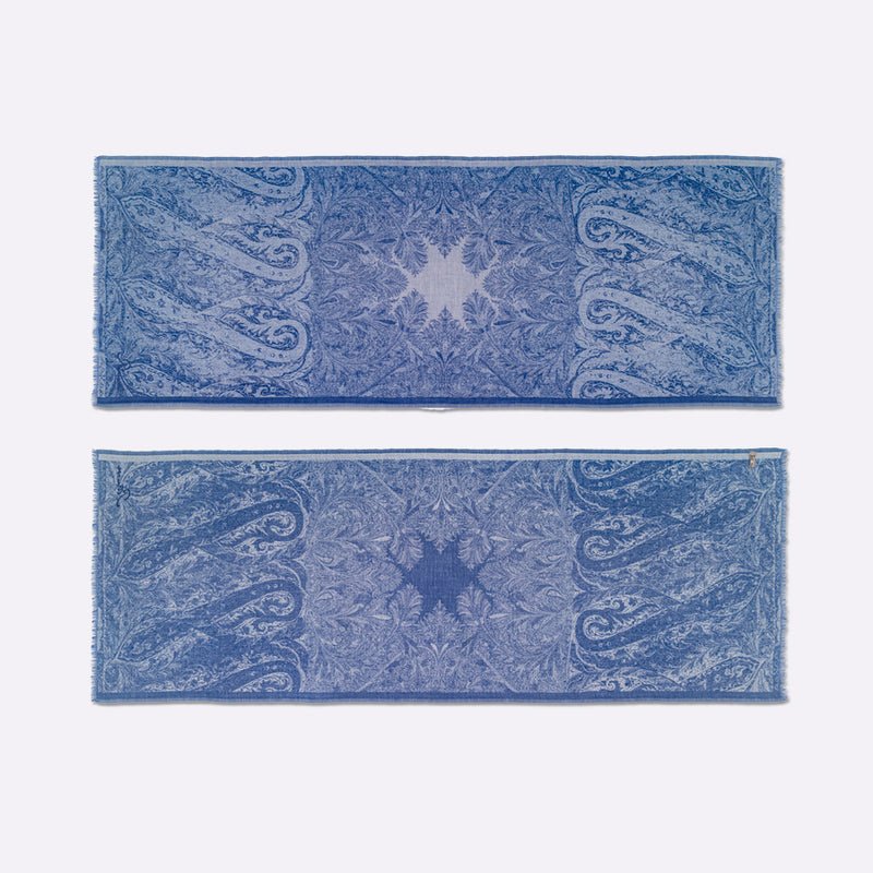 Étole en Laine et Cachemire | Petrusse Absolu Bleu