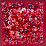 Petrusse Carre Soie Made In France - Alienor Rouge