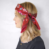 Petrusse Carre Soie Made In France - Alienor Rouge