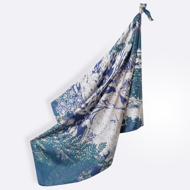 Pochette Eve soie Emeraude