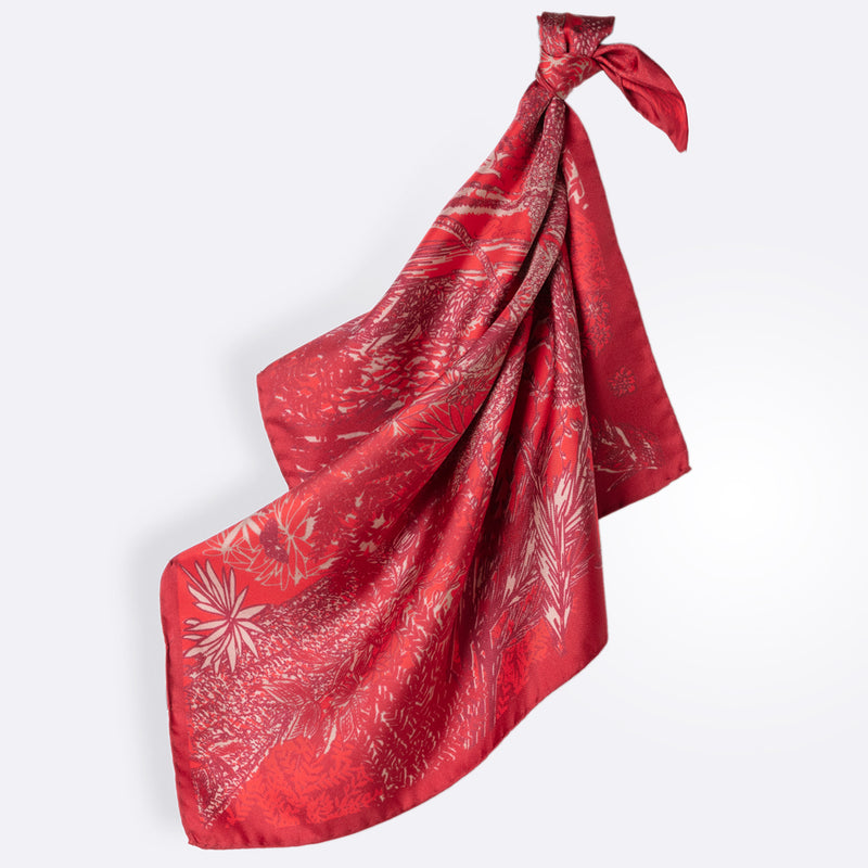 Pochette Eve soie Rouge