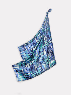 Petrusse Carre Soie 90 - Ariane Aqua