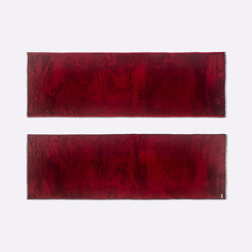 Écharpe En Soie Petrusse Beaumatin Rouge | Écharpe Pour Homme
