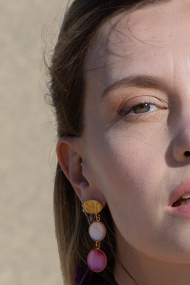 Petrusse Boucles D'Oreilles Juliette - Fuschia
