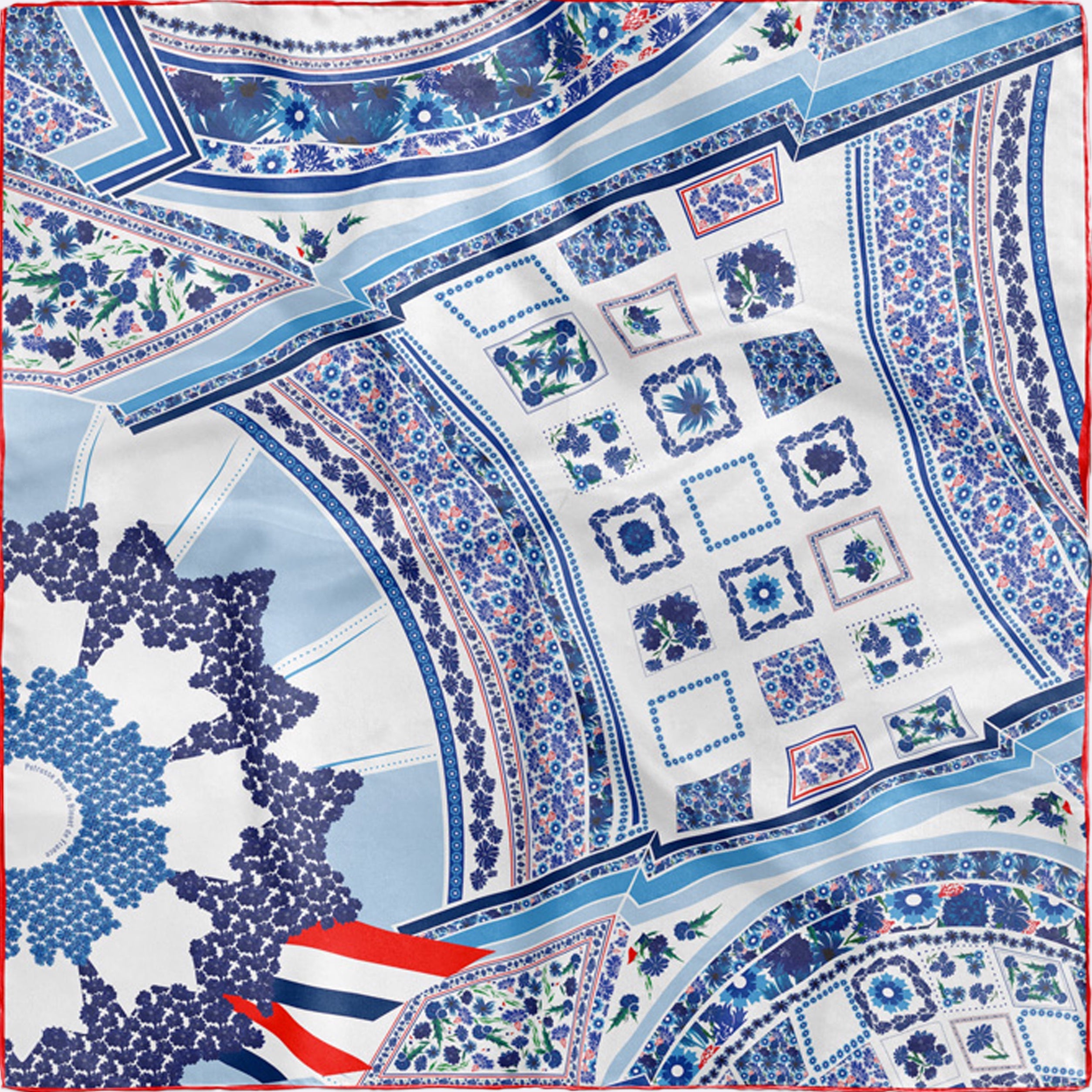 Petrusse Bleuet De France, Carré De Soie Triomphe