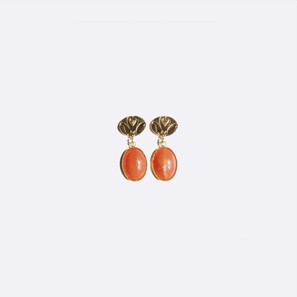 EARRINGS EMMA - CORAL PINK