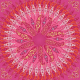 Petrusse Charme Fuchsia, Carré 100% Cupro
