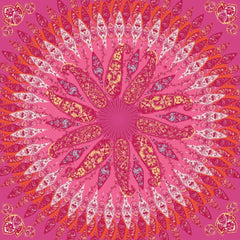Petrusse Charme Fuchsia, Carré 100% Cupro