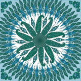Petrusse Charme Vert, Carré 100% Cupro