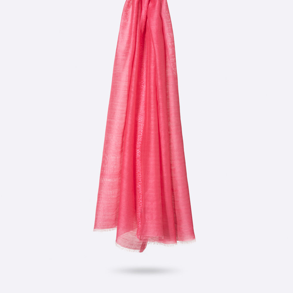 Écharpe En Laine Et Soie Petrusse Elegie Camelia