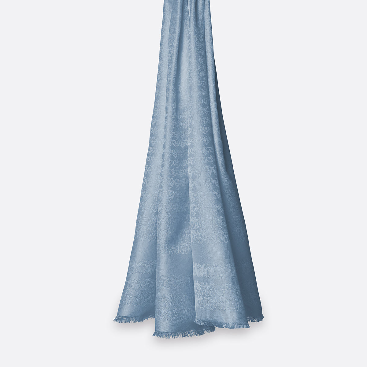 Écharpe En Laine Et Soie Petrusse Eternite Denim | Made In France