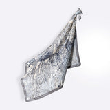 Carré En Soie 90X90 Petrusse Eve Gris | Foulard En Toile De Jouy 