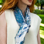 Carré En Soie 90X90 Petrusse Eve Emeraude | Foulard En Toile De Jouy 