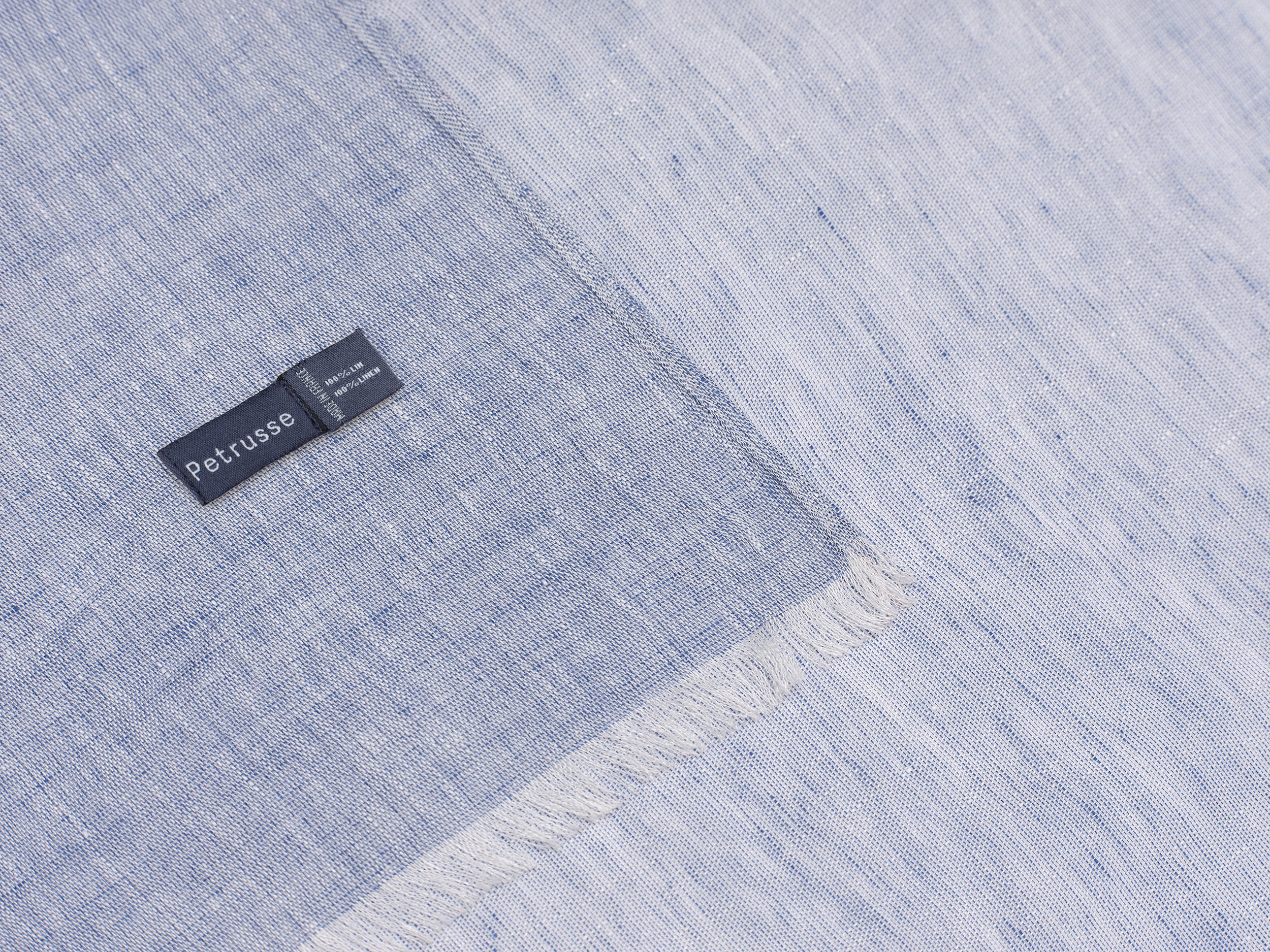 Écharpe En Lin Petrusse Lodyssee Navy | 100% Fabriqué En France 