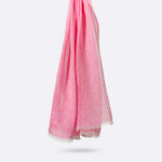 Écharpe En Lin Petrusse Lodyssee Rose | 100% Fabriqué En France 