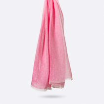 Écharpe En Lin Petrusse Lodyssee Rose | 100% Fabriqué En France 