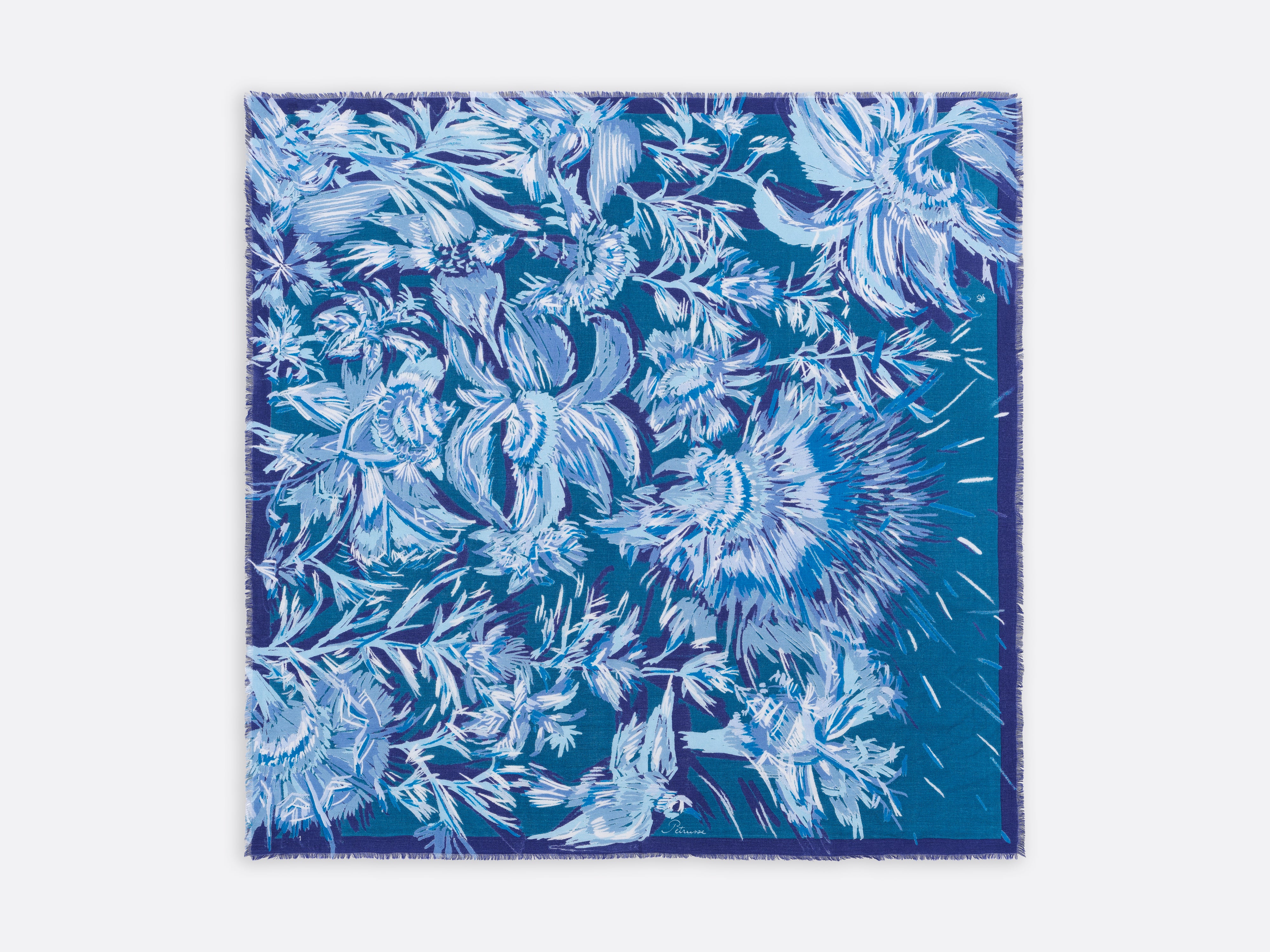 Petrusse Carre Laine 130 - Lena Bleu