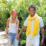 Petrusse Grande Étole En Coton Biologique, Zephyr Jaune