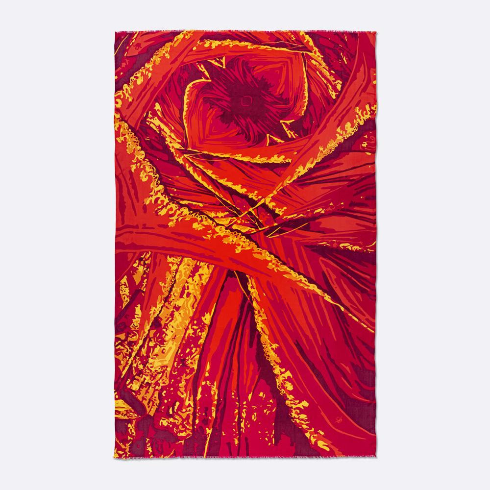 Maison Petrusse, Etole femme soie, Aria rouge