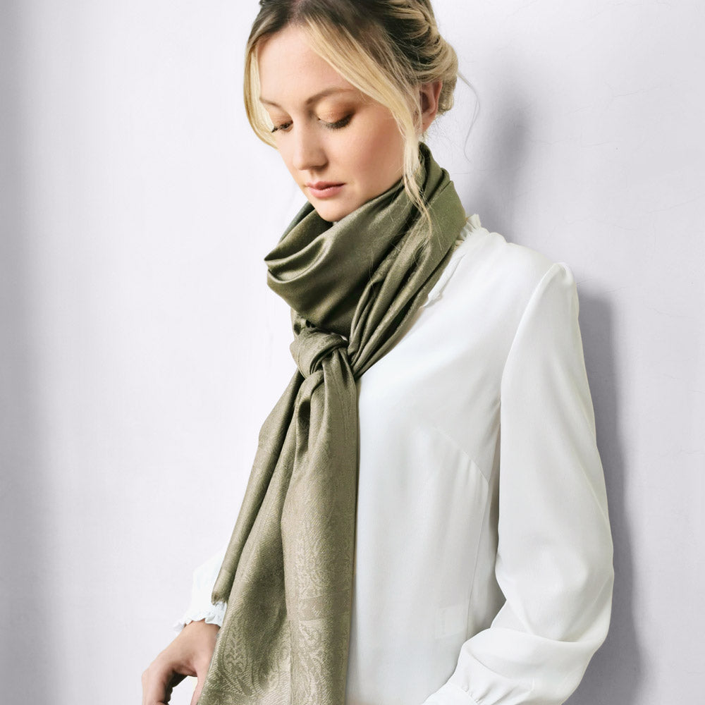 STOLE - PALMA VERDIGRIS GREEN