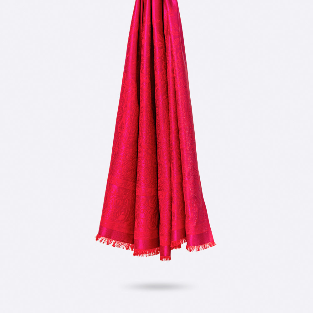 Écharpe En Laine Et Soie Petrusse Palma Bougainvillier | L’Essential