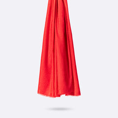 Écharpe En Laine Et Soie Petrusse Palma Coquelicot | L’Essential