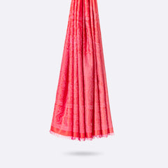 Écharpe En Laine Et Soie Petrusse Palma Fraise | Etole Intemporelle