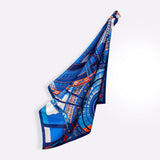 Carré En Soie 105 Petrusse Paris  Marine | Foulard Made In France