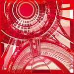 Carré En Soie 105 Petrusse Paris  Rouge | Foulard Made In France