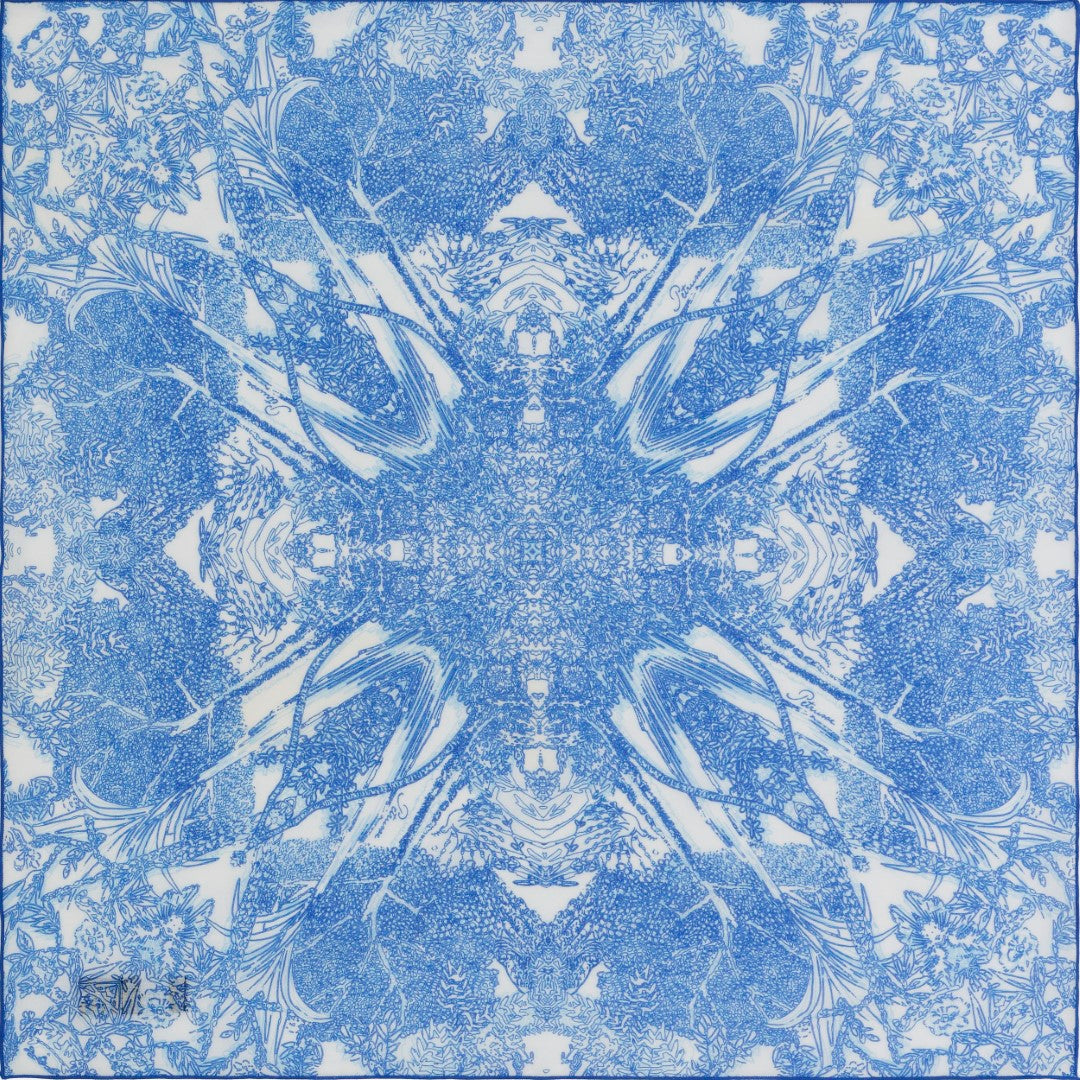 Petrusse Carre Coton 50 - Evanescent Bleu