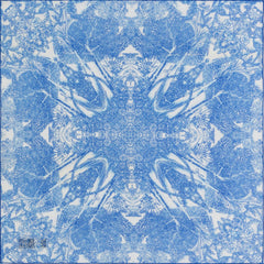 Petrusse Carre Coton 50 - Evanescent Bleu