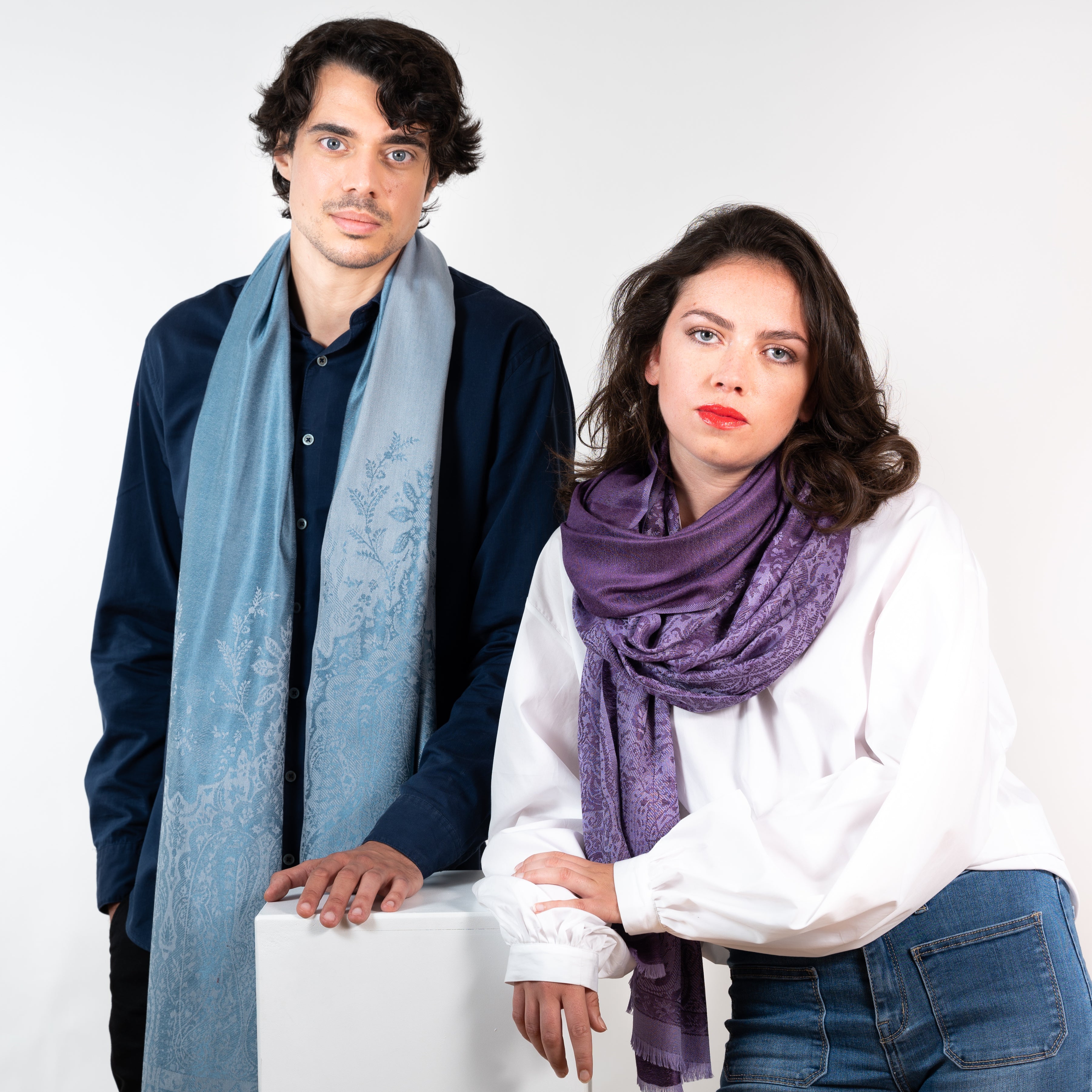 Petrusse Etole en Laine et Soie Palma Bleu Jean